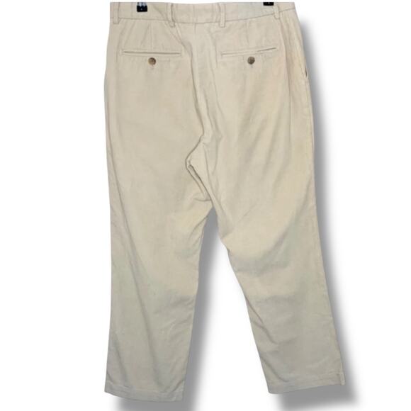 Vineyard Vines Harmony Pants Men's Size 33x30 Flat Front Fine Tan Corduroy Chino - Picture 2 of 4